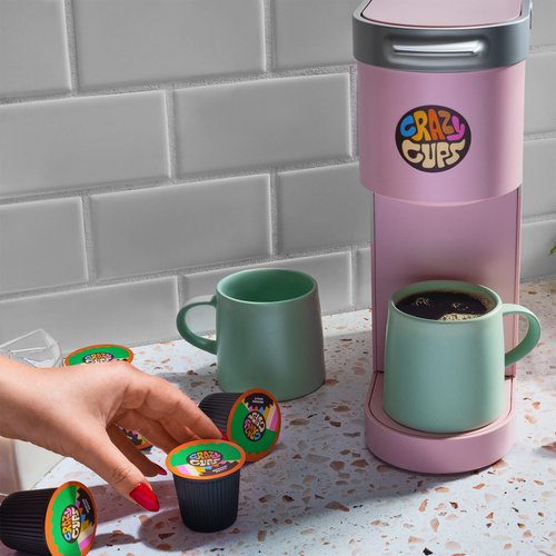 Crazy Cups Flavored Coffee Pods, Peppermint Chocolate Mocha Coffee, Single Serve for Keurig K-Cups Machines, Hot or Iced Medium Roast in Recyclable Pods, 80 Count Value Pack(Pack of 1)