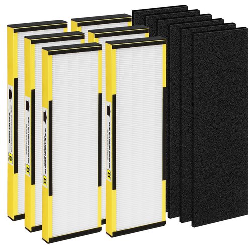 FCFMY 6 Packs FLT4825 H13 True HEPA Replacement Filter B Compatible with AC4300BPTCA, CDAP4500BCA, AC4825, AC4850PT, AC4820, AP2200CA Air Cleaner Purifier