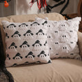 multiwins Halloween Decorations Set of 2 Double-Sided Halloween Pillow Covers 18" x 18", with 2 Different Looks, Cure White Ghost & Ghost with Hat, Plush Faux Fur Throw Pillow Covers for Home Decor