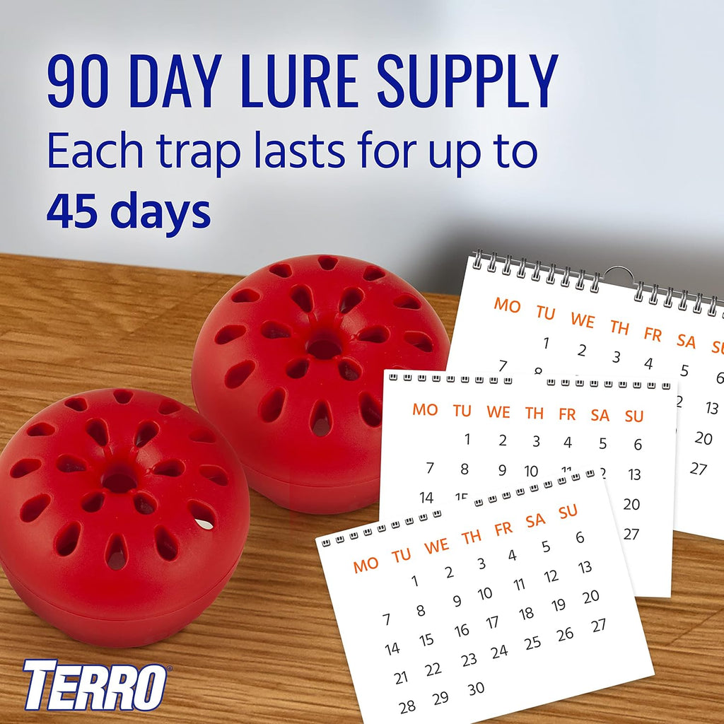 Terro Fruit Fly Trap - Effective Indoor Pest Control | 3 Traps Included
