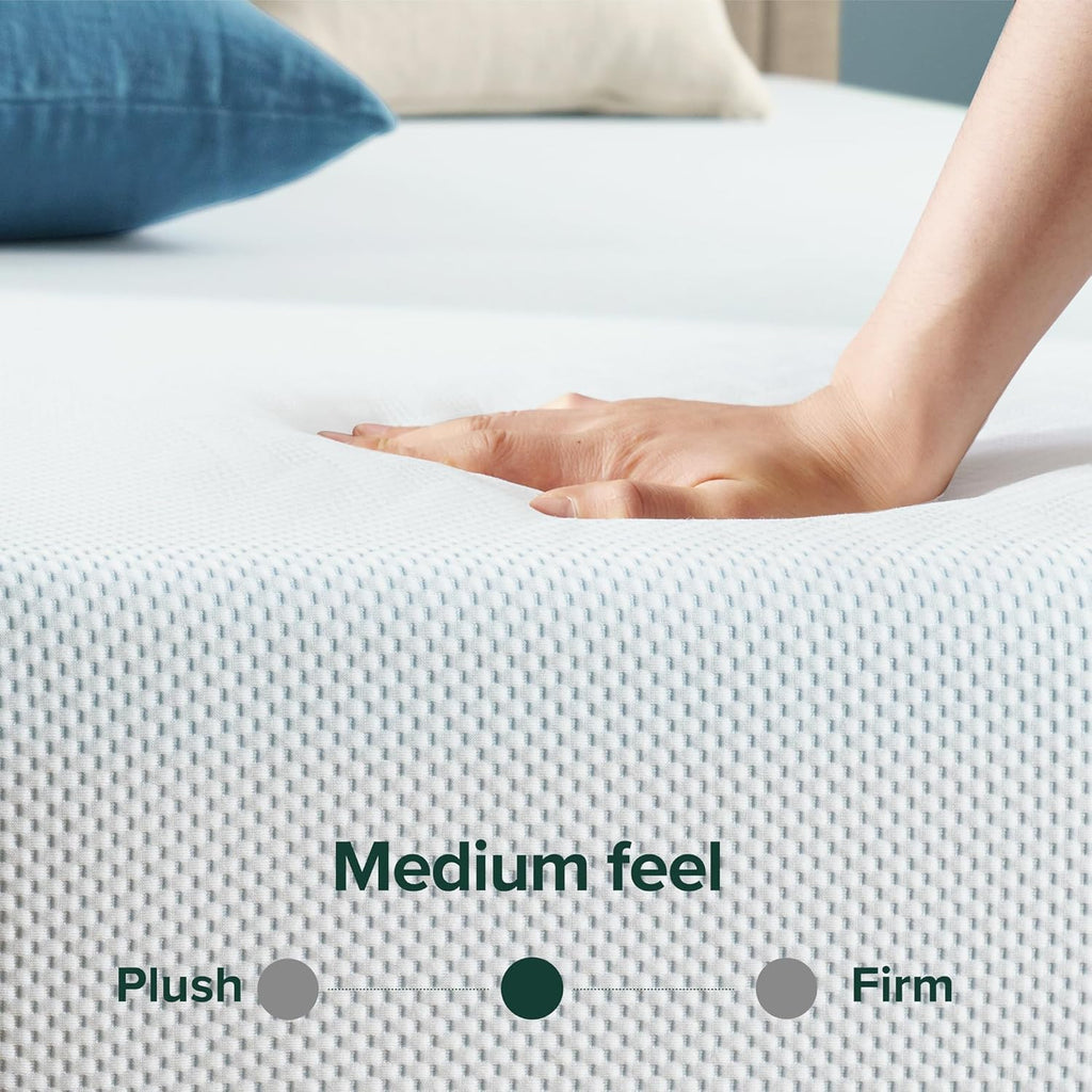 Zinus 8 Inch Green Tea Memory Foam Mattress - Twin Size, Cooling Gel, Medium Firm, Fiberglass Free