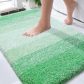 OLANLY Bathroom Rugs - Extra Soft Microfiber Mat, Quick Dry & Machine Washable | 36x24 Inches, Green