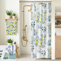 Small Stall Shower Curtain 36x72 for RV Camper Kids,Cute Fun Fruit Garden Floral Leaf Flower Decorative Fabric Half Size Narrow Shower Curtains for Walk in Stand Up Bathroom