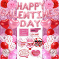 Galentines Day Decorations Set - Galentines Day Party Decorations with Oversized Photo Props, Galentines Balloons & Backdrop Paper Pom-poms for Galentines Party Decor, Girls Night, Valentine’s Day