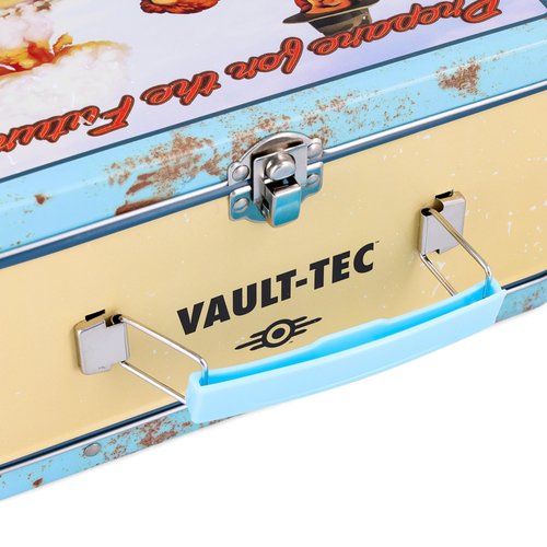 Fallout Vault-Tec Prepare For The Future Retro-Style Metal Lunchbox | Reusable Storage Tin Container
