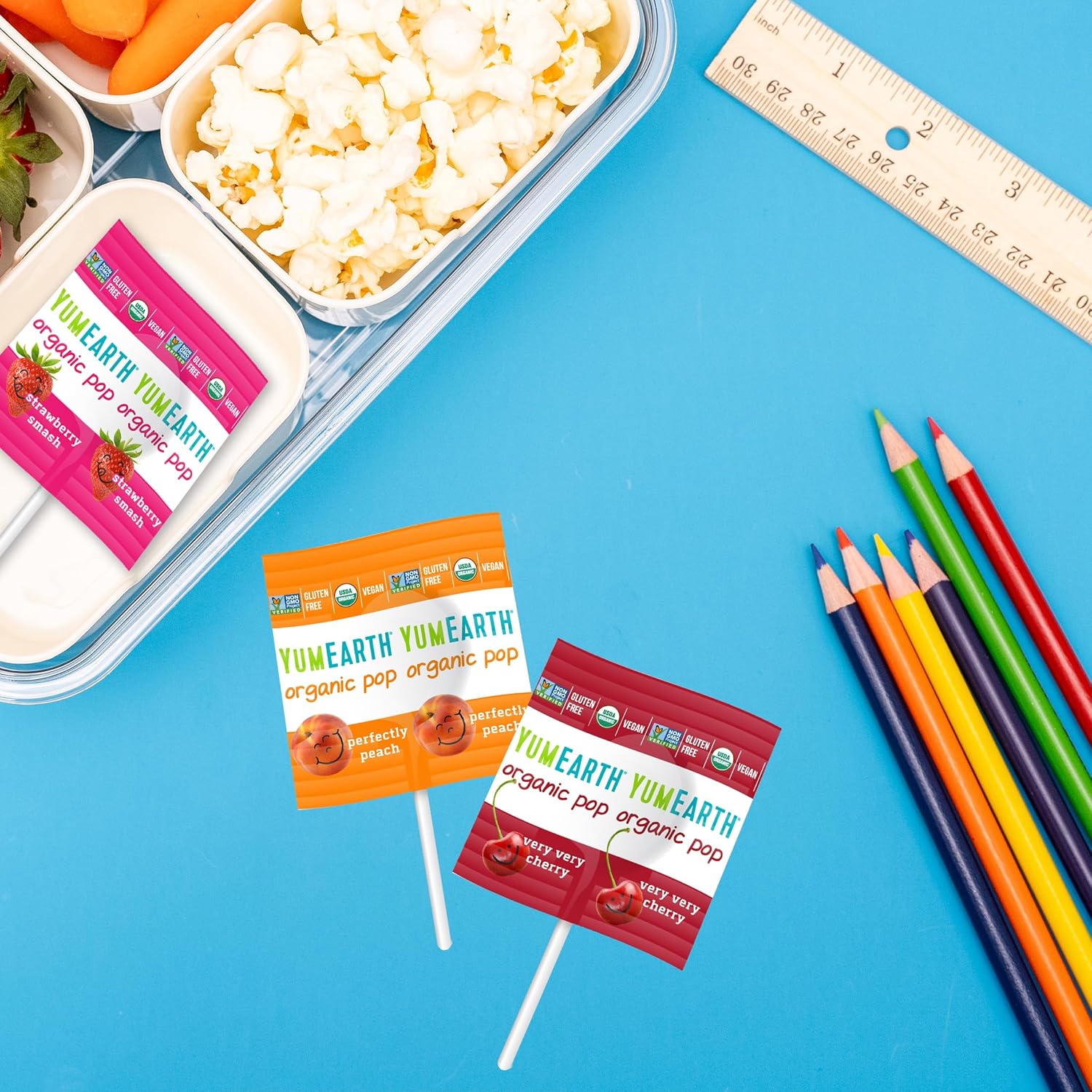 YumEarth Organic Lollipops Variety Pack - 60 Allergy-Friendly, Gluten-Free, Vegan Treats