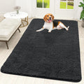 OLANLY Dog Door Mat - Absorbent Non-Slip Mud Mat for Indoor Use | Quick Dry Chenille, 59x35, Dark Grey