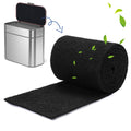 Reallnaive Square Compost Bin Charcoal Filters 78.7 x 5.5 Inch, Activated Carbon Filter Sheet Thickening Trimmable for Compost Bucket Compost Pail Countertop Recycle Bin