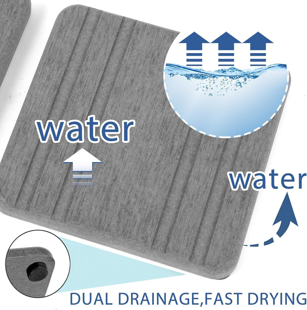 Skiennix Diatomite Stone Sink Tray - Quick Drying Water Absorbing Coasters for Kitchen & Bathroom