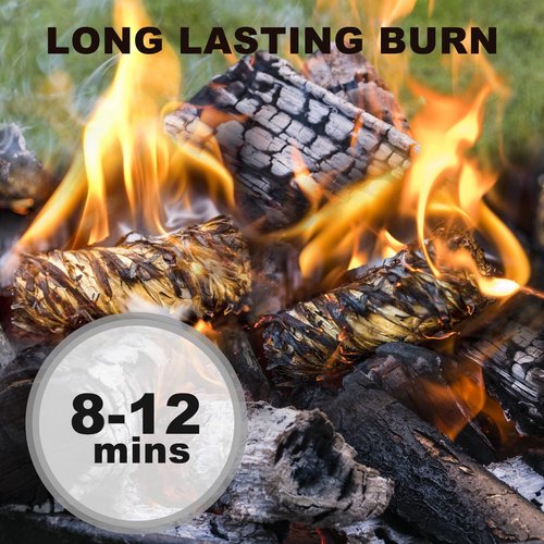 WABUPD 36 Pcs Fire Starter - Natural Fire Starters for Fireplace, Pellet Stove, BBQ, Pizza Oven, Fire Pit &Chimney, Fire Starters for Grill, Charcoal Starter