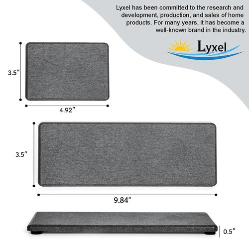 3PCS Stone Drying Tray, Water Absorbing Stone Tray for Sink, Stones Soap Trays, Fast Dry Diatomite Stones Mat,Used for Hand Soaps,Sponge,Toothbrush Holder in Bathroom Counter and Kitchen Sinks