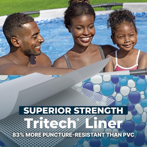 Bestway Steel Pro MAX Above Ground Pool - 10' x 30" Round Metal Frame with Filter Pump & Cartridge - Gray
