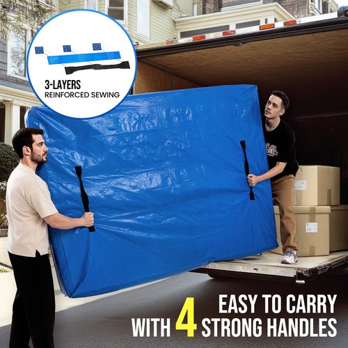 TAILI Queen Mattress Bags for Moving and Storage, Heavy Duty Moving Supplies Mattress Cover with Reinforced Handles, Storage Cover Essentials Packing Protector