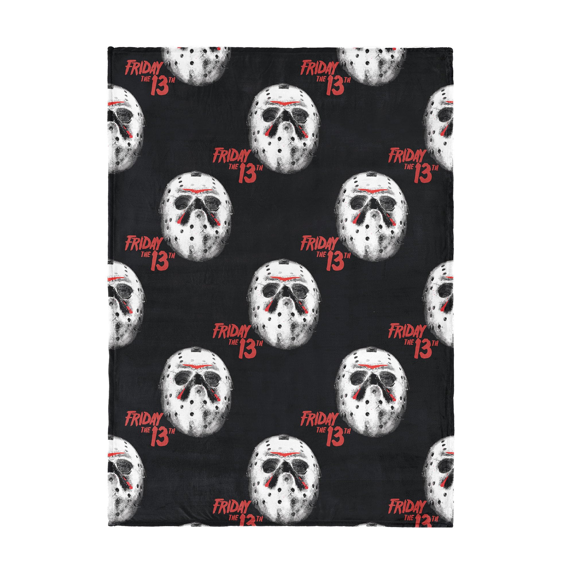 Warner Brothers Friday 13th Bloody Hands Halloween Silk Touch Throw Blanket for Bed and Couch, Cozy, Soft & Lightweight, Spooky Blankets, 50x70 inches