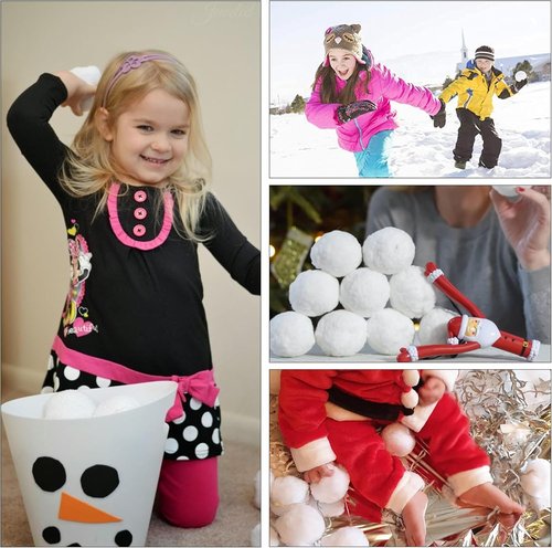 Homiar Snow Fake Balls - 100 PCS Soft Artificial Snow Toy Balls for Indoor & Outdoor Fun | Winter Party Decor