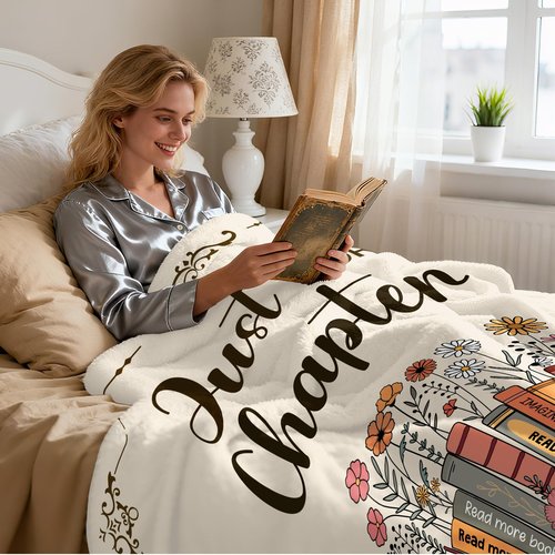 Book Lovers Gifts Blanket - Reading Gifts for Book Lovers, Reading Gifts for Women, Books Club Gift for Reader Bookish Bookworm, Christmas Birthday Gift for Books Lover Librarian Teacher, 60"x50"