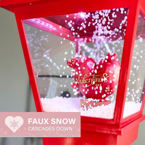 Fraser Hill Farm 70-Inch Musical Valentine's Day Street Lamp | Festive Red Lantern with Lights & Sound