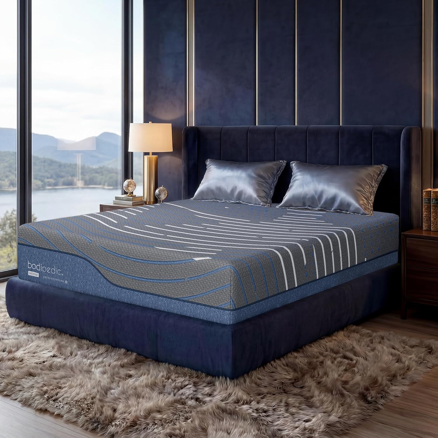 Queen Size Memory Foam Mattress - 12 Inch Medium Firm with Cooling Gel-Infused Cover | CertiPUR-US Certified
