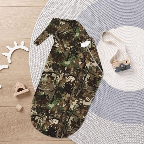 Camo Swaddle Blankets Newborn Receiving Blanket Baby Swaddle Wrap with Hat, Hunting Soft Sleeping Clothes for Baby Girls Boys