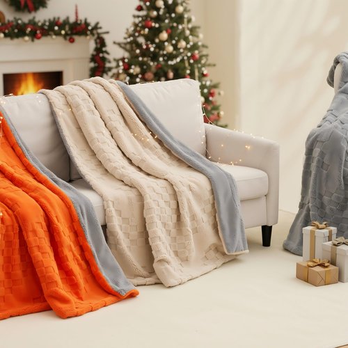 Heated Blanket, 50x60 Inch Electric Blanket, Throw Blanket with 6 Heat Settings and 1-4H Auto Off Timer, Machine Washable, Soft Flannel Fleece for Couches, Beds Office (Grey)
