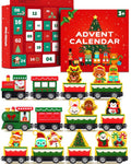 Toddler Advent Calendar 2025-24 Days Magnetic Wooden Animal Train Set Christmas Advent Calendar 2025 for Kids, Countdown Calendar Gifts Montessori Train Stocking Stuffer for Toddlers, Boys and Girls