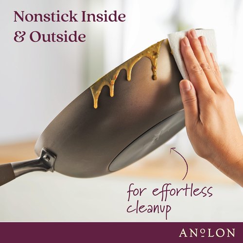 Anolon Advanced Home Hard-Anodized Nonstick Ultimate Pan/Saute Pan, 12-Inch (Bronze)