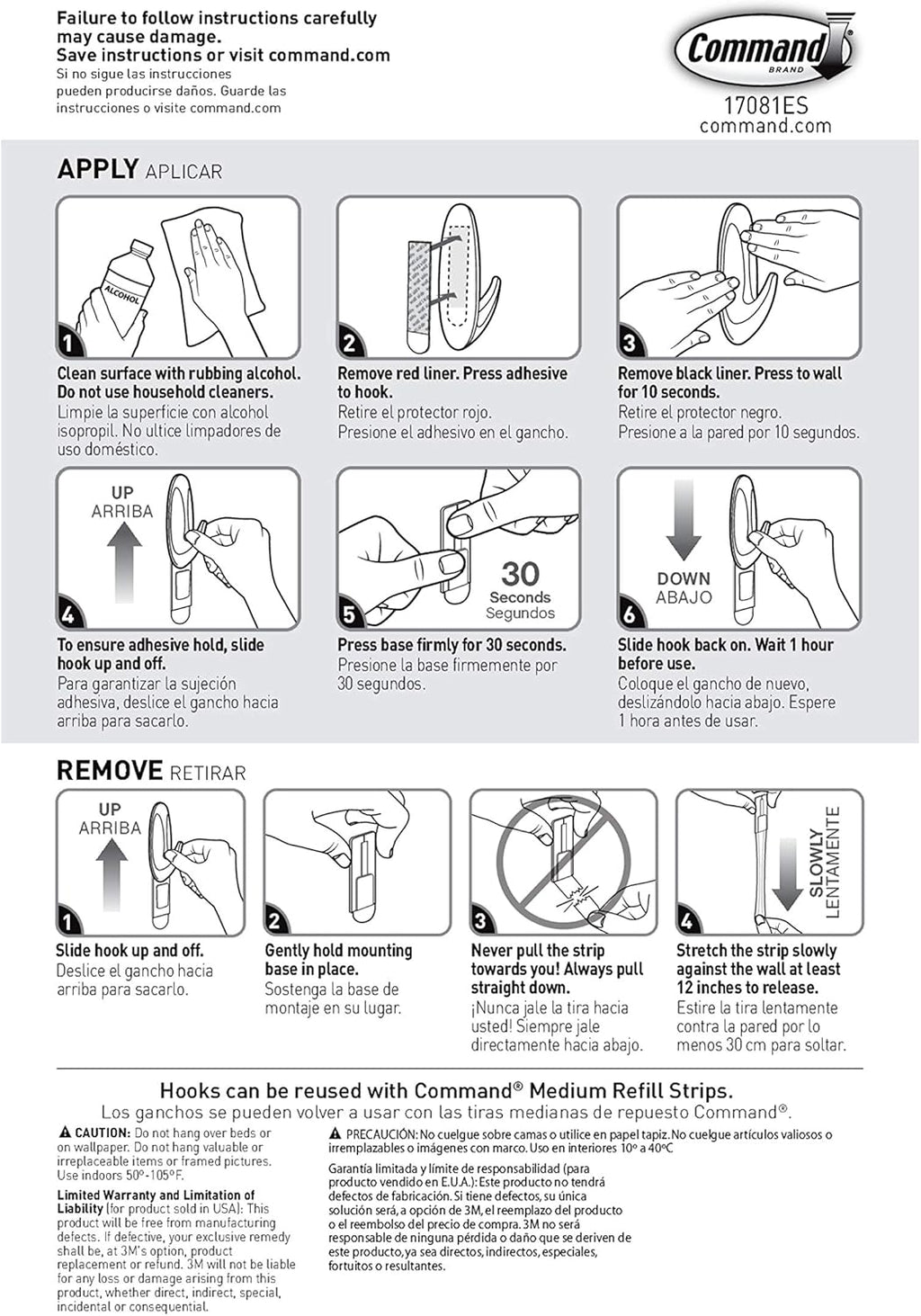 Command Medium Designer Hooks - Damage-Free Wall Hook with Adhesive Strips | Holds Up to 3 lb, 9 Hooks & 12 Strips