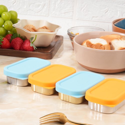 2PCs Silicone Can Lids for Season 4.37 oz Sardines Can | Wild Planet 4.37 oz Sardines Can, Rectangle Sealing Lid, Can Covers for Canned Sardines, Food Cover, Freezer Dishwasher Safe (Can NOT Included)