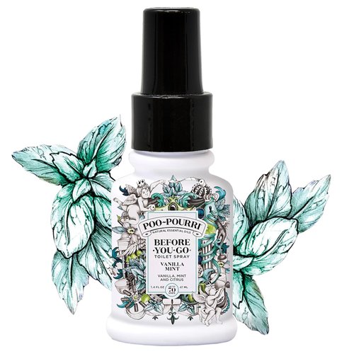 Poo-Pourri Toilet Spray, 1.4 oz, Vanilla Mint Scent, 2 Count