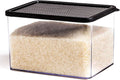 BINO Airtight Food Storage Containers - 3.6 Qt Black Kitchen Organizers for Pantry & Food Preservation