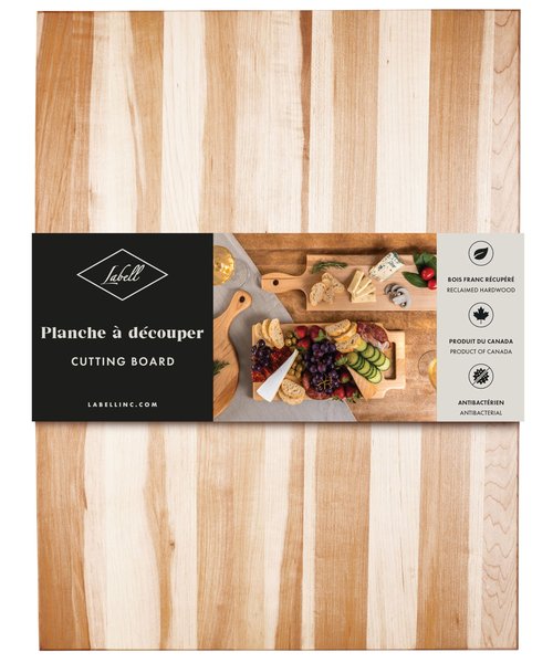 Labell Large Canadian Maple End Grain Cutting Board, Large Chopping Board for Food Prep, Natural & Durable for Charcuterie, Serving & Styling - 18" x 24" x 0.75"