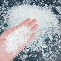 Jylucky Artificial Snow Decoration - Sparkling White Craft Snowflakes for Holiday Displays | 12.5 Ounces