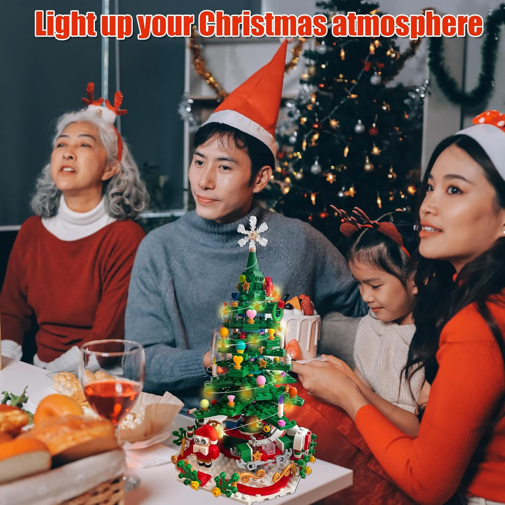 Skiennix Christmas Tree Advent Calendar - 24 Days of Surprises with LED Lights | Holiday Countdown Decor