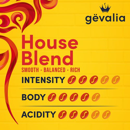 Gevalia House Blend Medium Roast K-Cup Coffee Pods, 10 ct Box