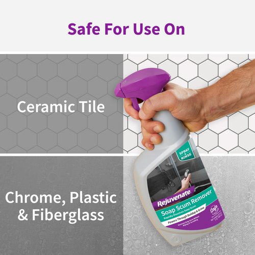 Rejuvenate Soap Scum Remover Easily Dissolves Soap Scum Without Scrubbing, 32 Ounces, 2 Pack