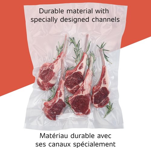 FoodSaver Vacuum Seal Rolls - 11" x 16' BPA-Free Multilayer for Optimal Food Preservation | 2-Pack