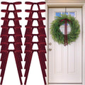 Skiennix 24 Pcs Velvet Bows - Vintage Ribbon Bows for Christmas Tree & Crafts | Burgundy, 9 x 13 Inch
