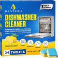 Dishwasher Cleaner Tablets - Heavy Duty Lemon-Scented Descaler Pods | 24 Tablets for Optimal Performance