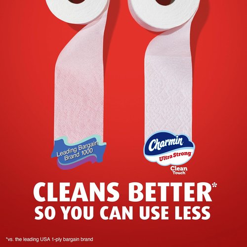Bounty Quick-Size Paper Towels - White Family Rolls (16 Count) | Charmin Ultra Strong Toilet Paper (18 Mega XL Rolls)