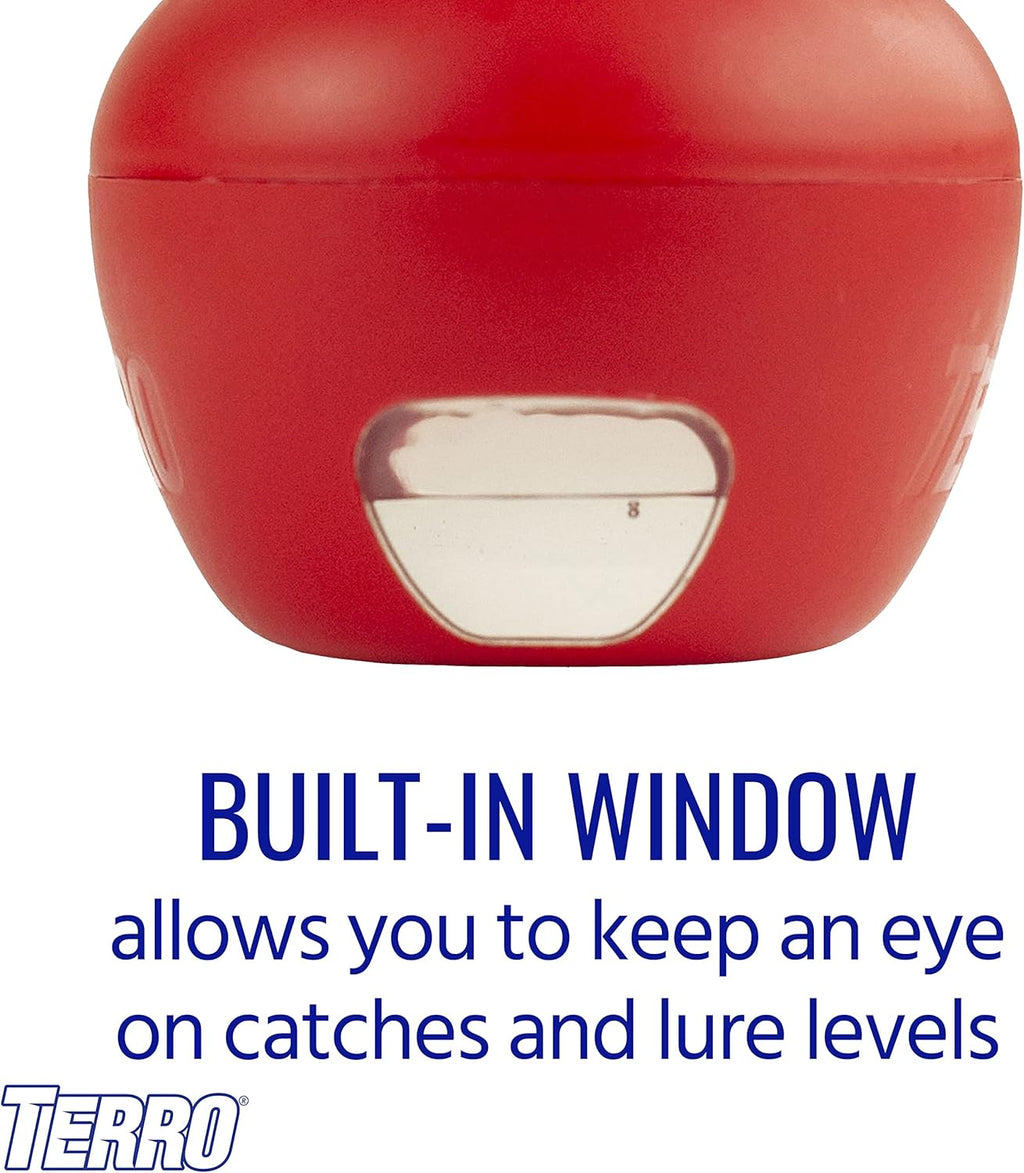 Terro Fruit Fly Trap - Effective Indoor Pest Control | 3 Traps Included