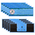 Jusiwow 10 Pack M6 Mopping Wet Pads Compatible with iRobot Braava Jet M6 Series (6012) (6112) (6113), Upgraded Robot Mop,Washable Microfiber Replacement Cleaning Pad