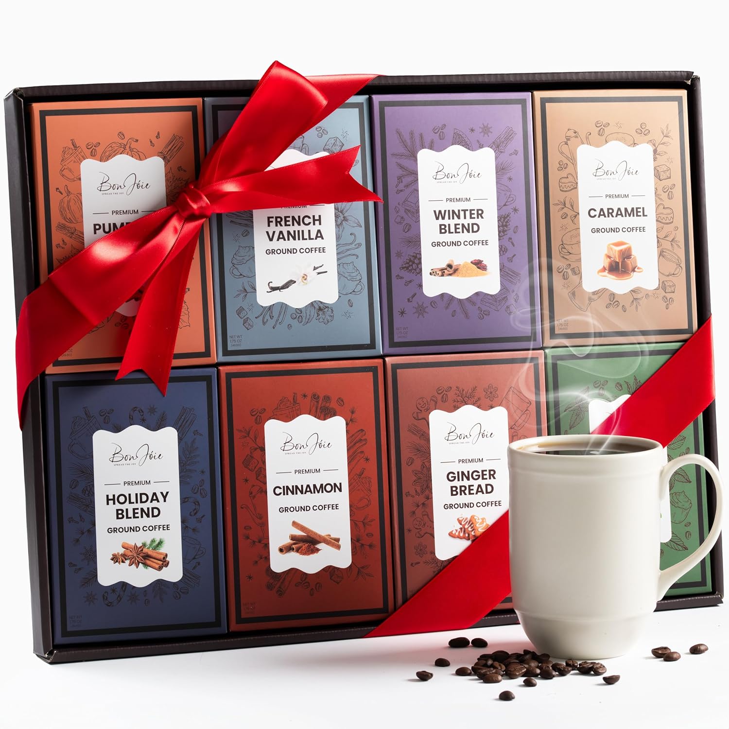 Skiennix Coffee Gift Set - Gourmet Ground Coffee Sampler for Coffee Lovers | Perfect Gift for Men & Women