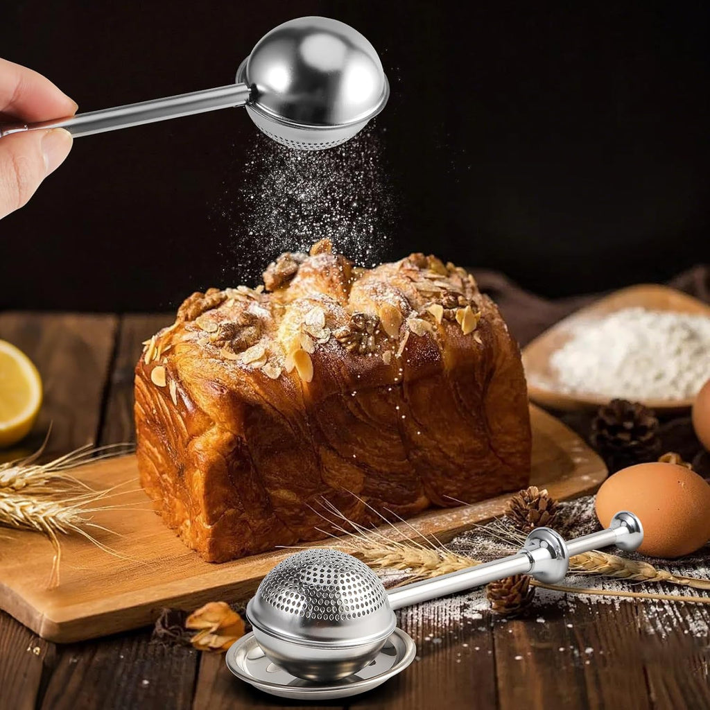 Skiennix Flour Duster - 304 Stainless Steel Baking Sifter & Powdered Sugar Shaker | 1 Piece