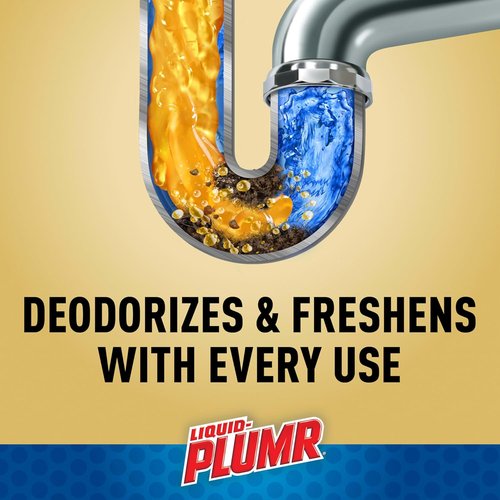 Clorox Liquid-Plumr Clog Destroyer Gel - Advanced Action for Hair & Clogs | 2 Bottles, 32 fl. oz. Each