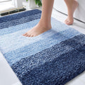 OLANLY Bathroom Rugs - Extra Soft Microfiber Mat, Quick Dry & Machine Washable | 30x20 Navy