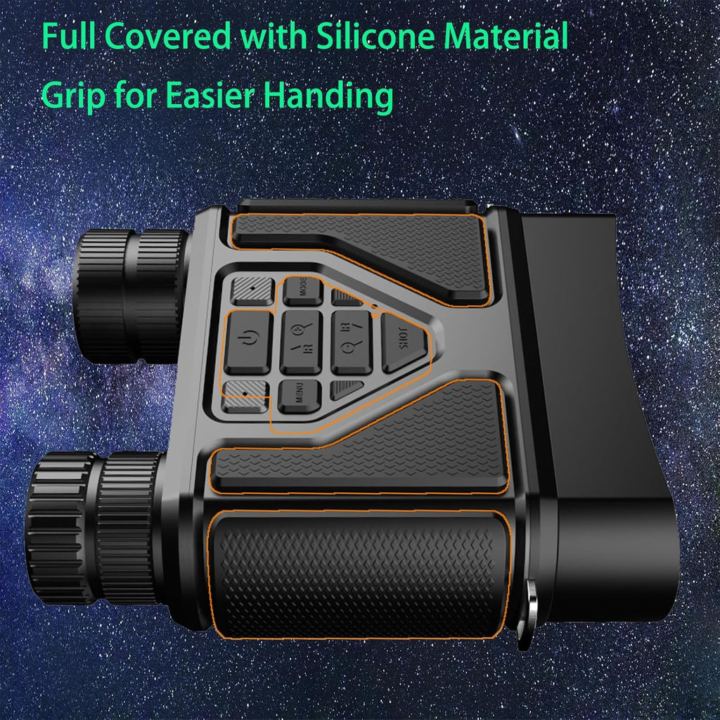 Night Vision Goggles - 8X Zoom Binoculars for Adults | Rechargeable 4000mAh Gear for Hunting & Camping