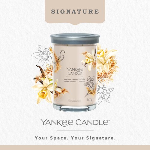 Yankee Candle Signature Scented Candle | Vanilla Crème Brûlée Large Tumbler Candle with Double Wicks | Soy Wax Blend Long Burning Candle | Perfect Gifts for Women
