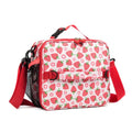 Khulula Girls Insulated Kids Lunch Boxes Bags for Hot or Cold Food Storage - Picnic Cooler Cookouts School Travel Reusable Lunch Tote Strawberry