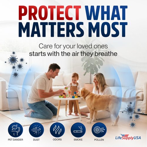 30963 True HEPA Filter Replacement Compatible with Hunter 30709, 30711, 30730, 30752, 30790, 30857, 36710 Air Purifiers by LifeSupplyUSA