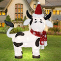 VIKIMORA Christmas Lighted Outdoor Decorations:32" Cow,3D Lighted-up Christmas Cow Indoor Outdoor Display with LED Lights,Pre-lit Holiday Farm/Pasture/Home Yard Lawn Patio Garden Decoration